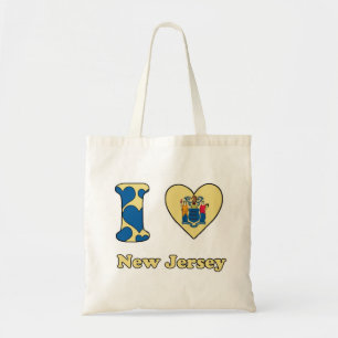 Bolsa Tote Eu amo Nova Jersey