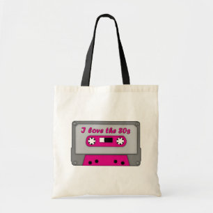 Bolsa Tote Eu amo o anos 80 (a gaveta)