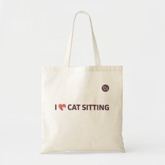 Bolsa Tote Eu amo o assento do gato
