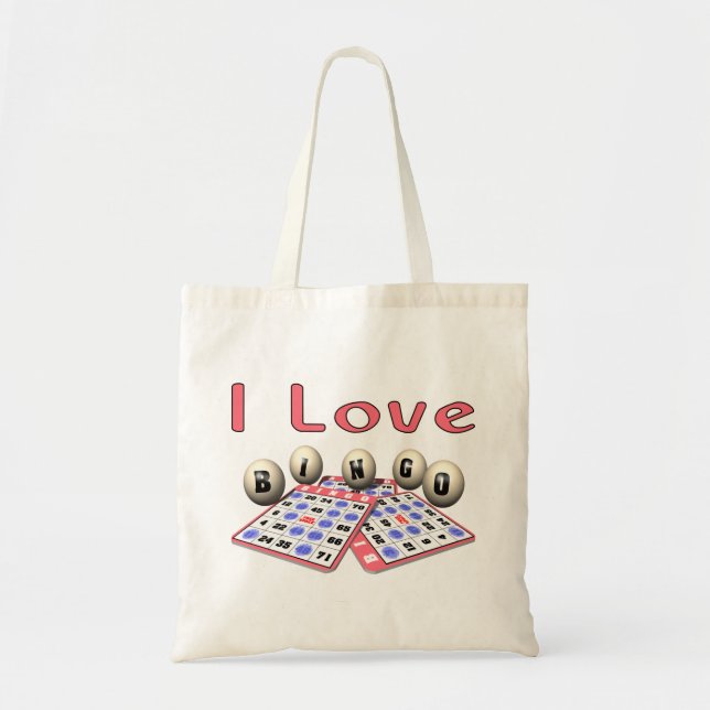 Bolsa Tote Eu amo o Bingo (Frente)