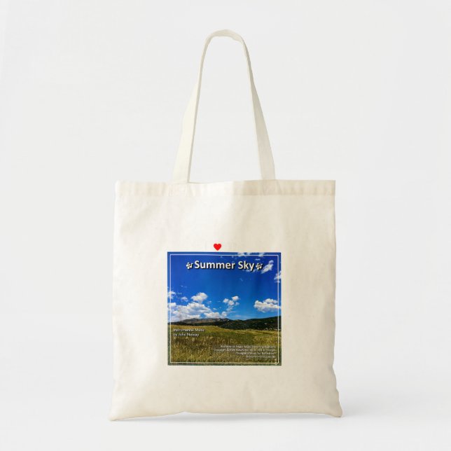 Bolsa Tote Eu Amo O Céu De Verão (Frente)