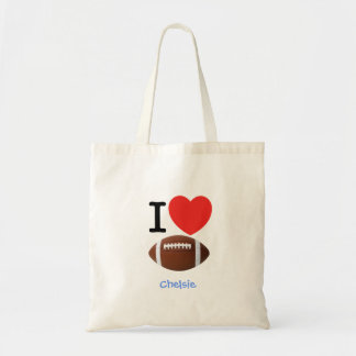 Bolsa Tote Eu amo o futebol