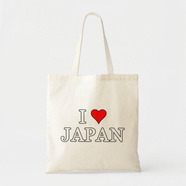 Bolsa Tote Eu amo o Japão (Frente)