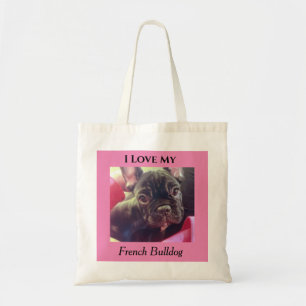 Bolsa Tote Eu Amo O Meu Bulldog Francês Tote Bag