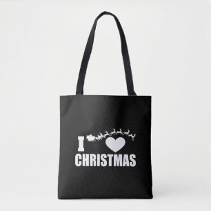 Bolsa Tote Eu amo o Natal