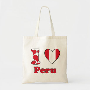 Bolsa Tote Eu amo o Peru