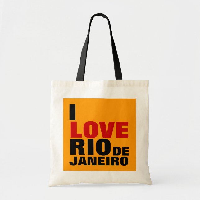 Bolsa Tote Eu amo o Rio de Janeiro (Frente)