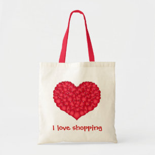 Bolsa Tote Eu amo o saco de compras