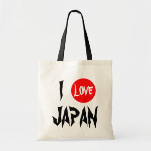 Bolsa Tote Eu amo o saco de Japão  