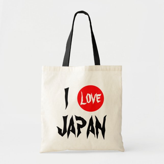 Bolsa Tote Eu amo o saco de Japão | (Frente)