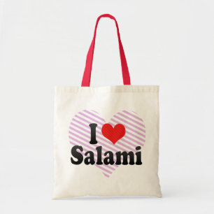 Bolsa Tote Eu amo o salame