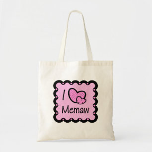 Bolsa Tote Eu amo o t-shirt bonito de Memaw