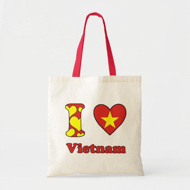 Bolsa Tote Eu amo o Vietnã (Frente)