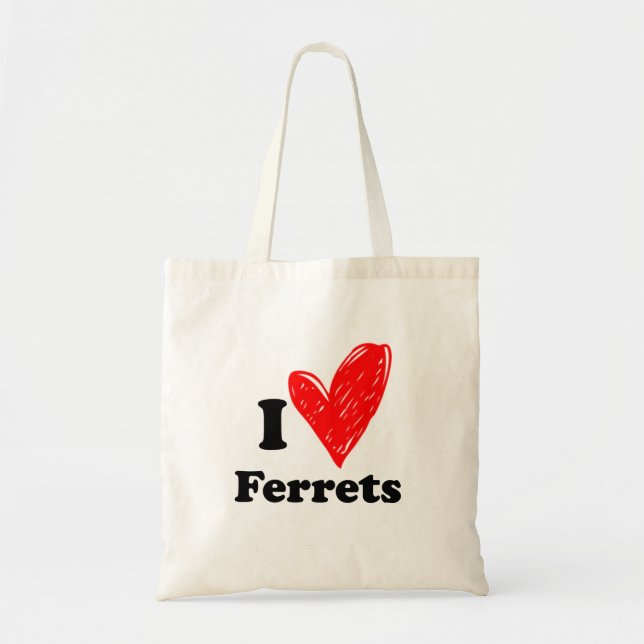 Bolsa Tote Eu amo os Furões (Frente)