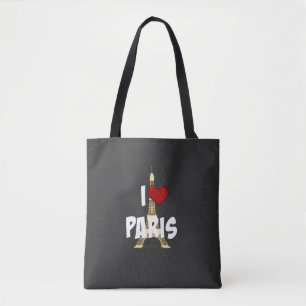 Bolsa Tote Eu Amo Paris