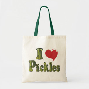 Bolsa Tote Eu Amo Picles