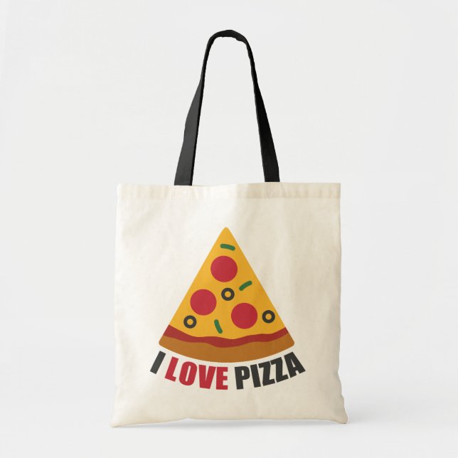 BOLSA TOTE EU AMO PIZZA (Frente)