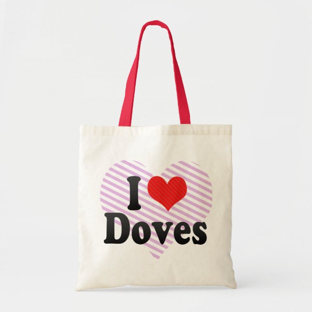 Bolsa Tote Eu amo pombas (Frente)