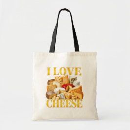 Bolsa Tote Eu Amo Queijo