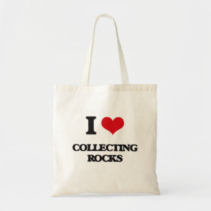 Bolsa Tote Eu amo recolher rochas