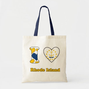 Bolsa Tote Eu amo Rhode Island