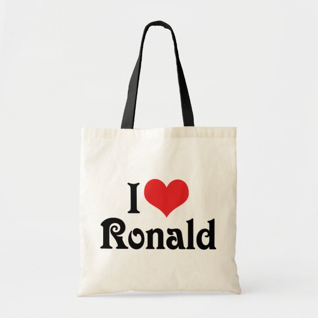 Bolsa Tote Eu Amo Ronald (Frente)