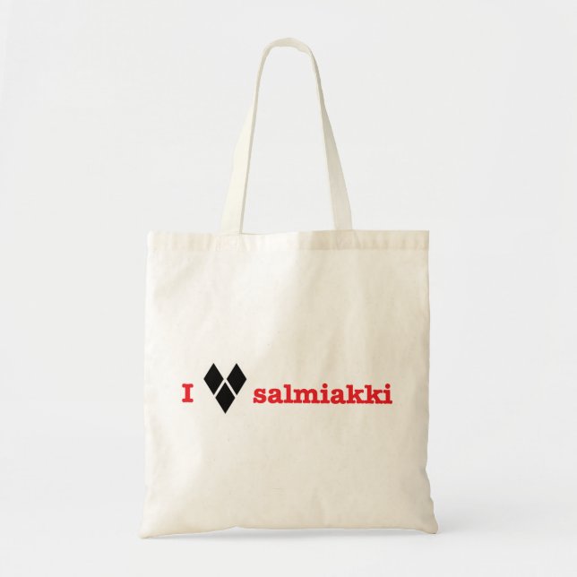 Bolsa Tote Eu amo salmiakki (Frente)