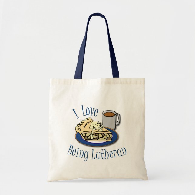 Bolsa Tote Eu amo ser Lutheran engraçado (Frente)