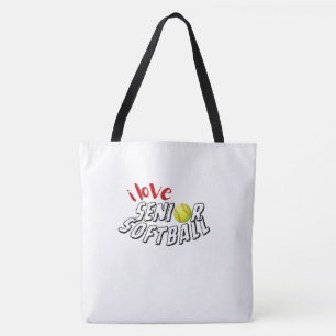 Bolsa Tote Eu Amo Softbol Senior
