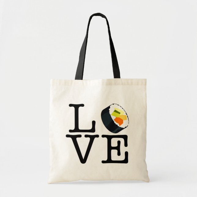 Bolsa Tote Eu Amo Sushi Bag (Frente)