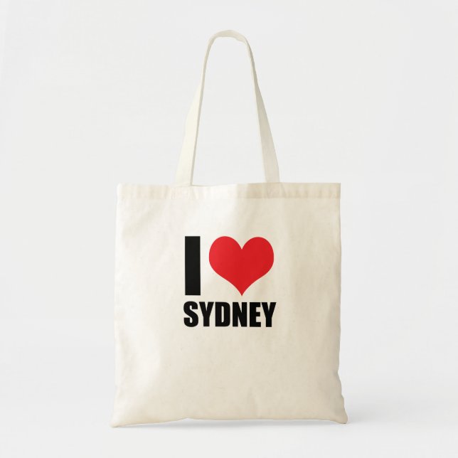 Bolsa Tote Eu amo Sydney (Frente)