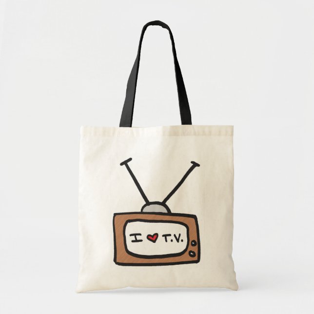 Bolsa Tote Eu amo T.V. (Frente)