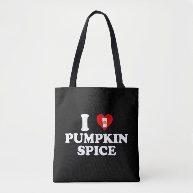 Bolsa Tote Eu Amo Tempero de Abóbora (Frente)