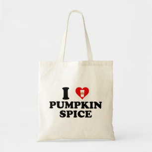 Bolsa Tote Eu Amo Tempero de Abóbora