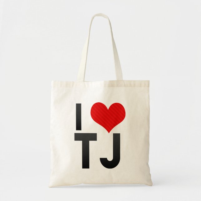 Bolsa Tote Eu amo TJ (Frente)