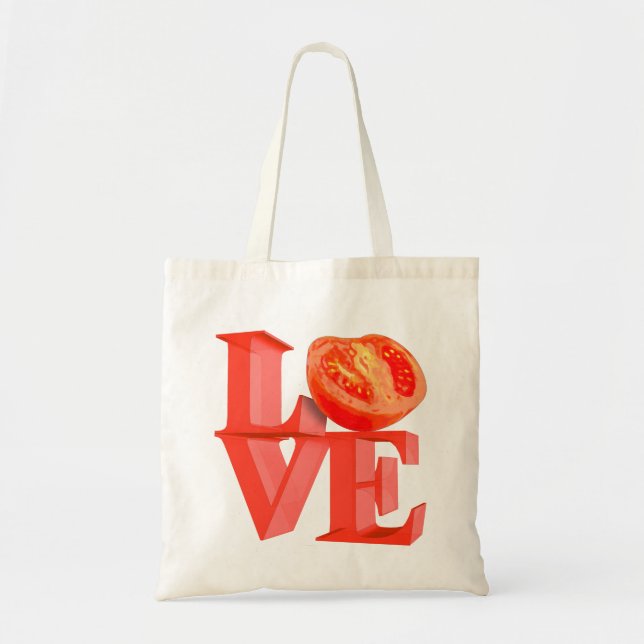 BOLSA TOTE EU AMO TOMATE (Frente)
