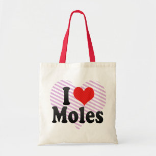 Bolsa Tote Eu amo toupeiras
