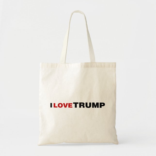 Bolsa Tote Eu Amo Trump (Frente)