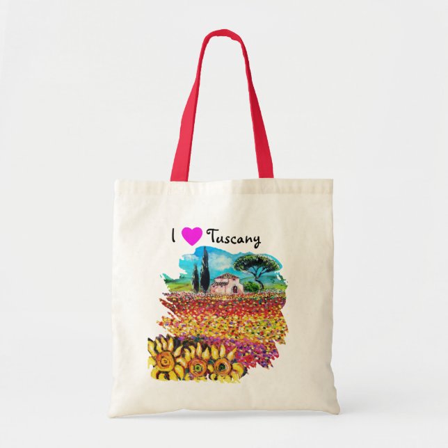 BOLSA TOTE EU AMO TUSCÂNIA E FANTASIA (Frente)