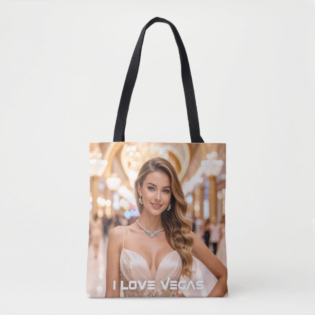 BOLSA TOTE EU AMO VEGAS (Frente)