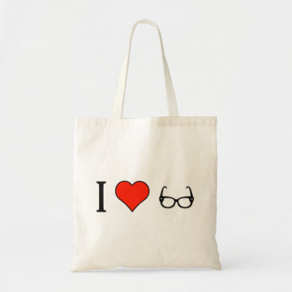 Bolsa Tote Eu amo vestir Eyeglasses femininos