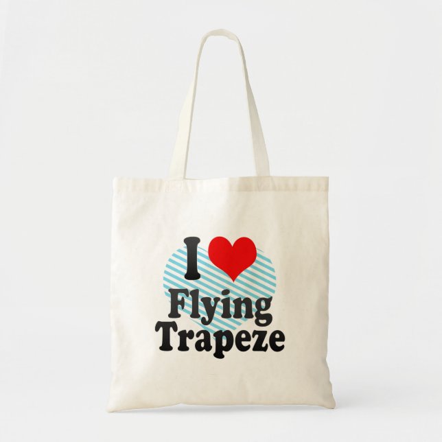 Bolsa Tote Eu amo voar o trapézio (Frente)