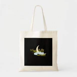 Bolsa Tote Eu Amo Você Até a Lua e de Volta Projeto Artístico