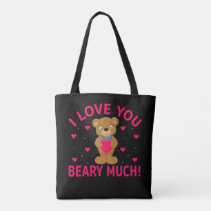 Bolsa Tote Eu Amo Você Beber Muito Urso De Teddy
