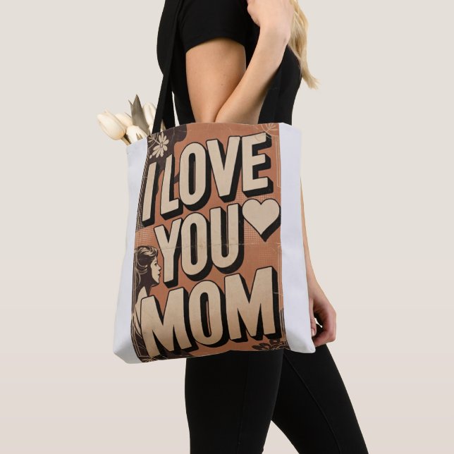 Bolsa Tote eu amo você mãe  (Close Up)
