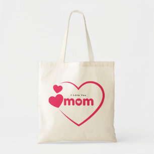 Bolsa Tote Eu Amo Você Mamãe, Presente do Dia das Mães, Para 