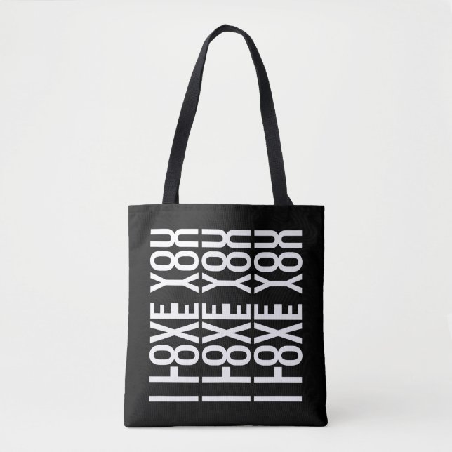 Bolsa Tote EU AMO VOCÊ - Mensagem de Amor Oculta (Frente)