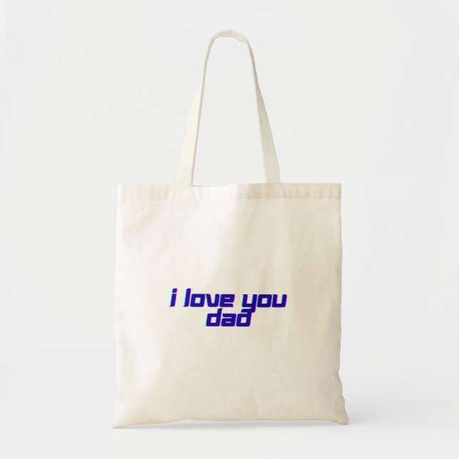 Bolsa Tote Eu Amo Você Pai – Design Clássico de Apreciação ao (Frente)