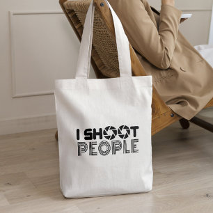 Bolsa Tote Eu atiro na citação do amante de fotógrafos engraç
