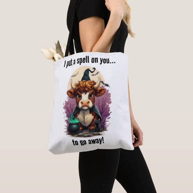 Bolsa Tote Eu Coloquei Uma Feitiçaria Em Você, Vovó Da Highla (Close Up)